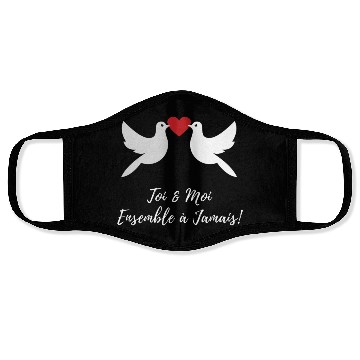 Discover Idée cadeaux couples :Toi et moi ensemble à jamais Face Masks