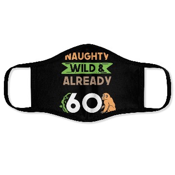 Discover Gift 60 years birthday women Ape Monkey Face Masks