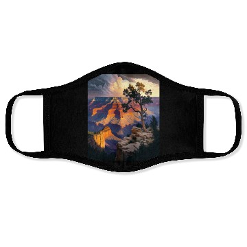Discover Mountain Hiking Camping Trip National Park Visit Face Masks