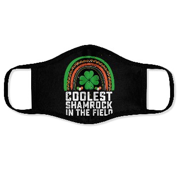 Discover Coolest Shamrock In The Field Boho Rainbow Face Masks