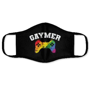 Discover Gamer Controller Gaymer LGBT Pride Face Masks