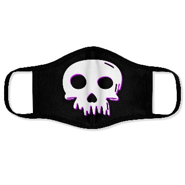 Discover 2D Vector Cartoony Synthwave Skull Face Masks