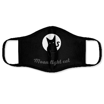 Discover Moon light cat Face Masks