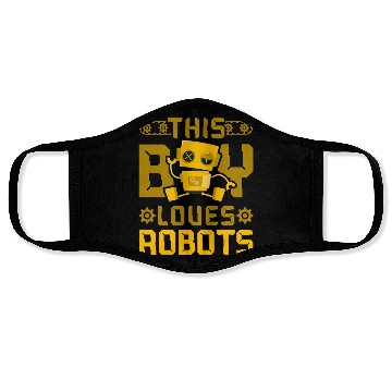 Discover Robot Robotics Engineer Boy This Face Masks
