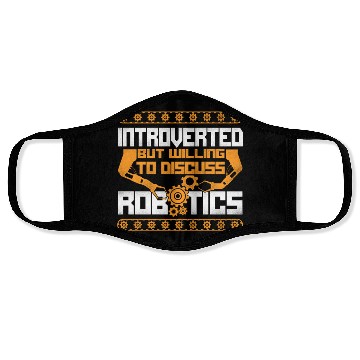 Discover Robot Robotics Engineer Vintage Face Masks