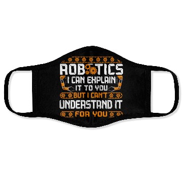 Discover Robot Robotics Engineer Vintage Face Masks