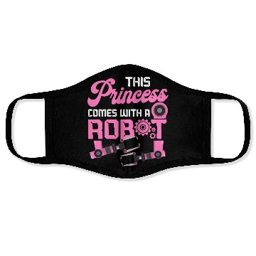 Discover Robot Robotics Engineer Female Face Masks