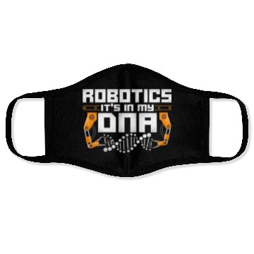 Discover Robot Robotics Engineer Vintage Face Masks