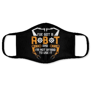 Discover Robot Robotics Engineer Vintage Face Masks