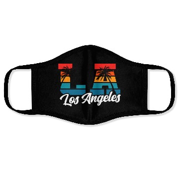 Discover Los Angeles LA California Gift Face Masks