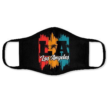 Discover Los Angeles LA California Gift Face Masks