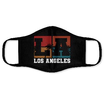 Discover Los Angeles LA California Gift Face Masks