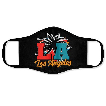 Discover Los Angeles LA California Gift Face Masks
