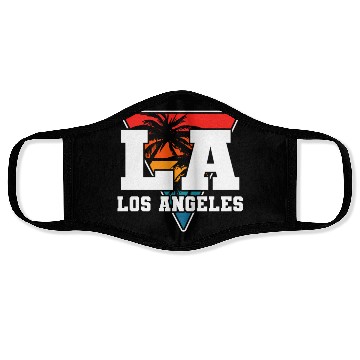 Discover Los Angeles LA California Gift Face Masks
