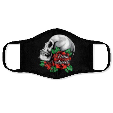 Discover CA SKULL AND ROSES Face Masks