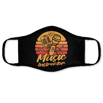 Discover Music Teacher Microphone Face Masks