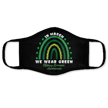 Discover We Wear Green Kidney Disease Awareness Face Masks