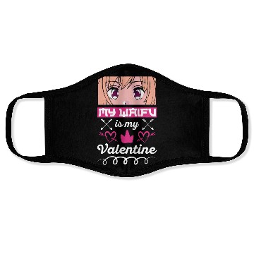 Discover My Waifu is my Valentine Anime Face Masks