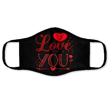 Discover I love you Face Masks