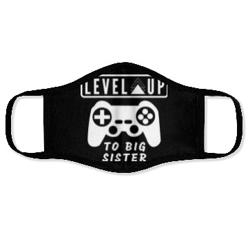 Discover Level Up to big sister Face Masks