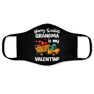 Discover Grandma Is My Valentine Trex Dino Dump Truck Boys Face Masks