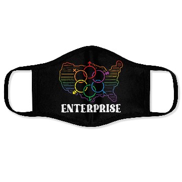 Discover Enterprise Pride Month Pride Flag LGBT Community L Face Masks