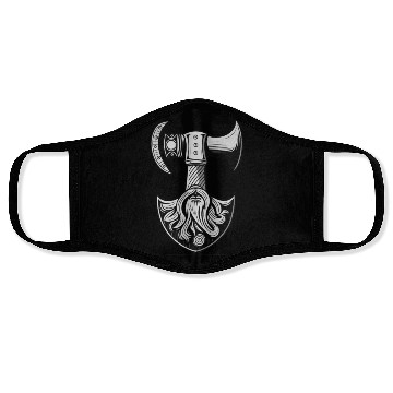 Discover Odin Viking Ax Axe Valhalla Norman Norse Face Masks