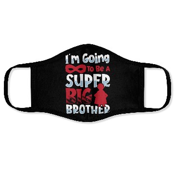 Discover I'm Going To Be A Super Big Brother Sister Face Masks