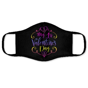 Discover Valentines Sublimation My 1st Valentines Day171 Face Masks