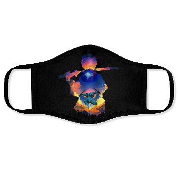 Discover Sunset Samurai Warrior Face Masks
