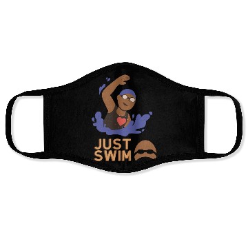 Discover just Swim : For Swimming Lovers Face Masks