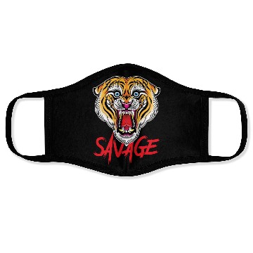 Discover Savage Tiger Traditional Tattoo Face Masks