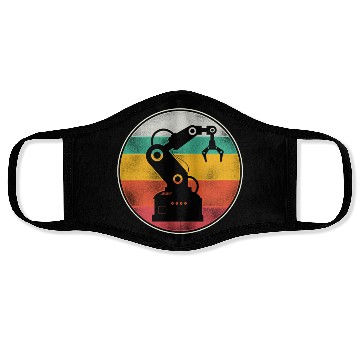 Discover Robot Robotics Engineer Retro Face Masks