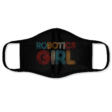 Discover Robot Robotics Engineer Girl Face Masks