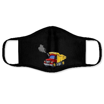 Discover Dump Truck Pump Cover Face Masks