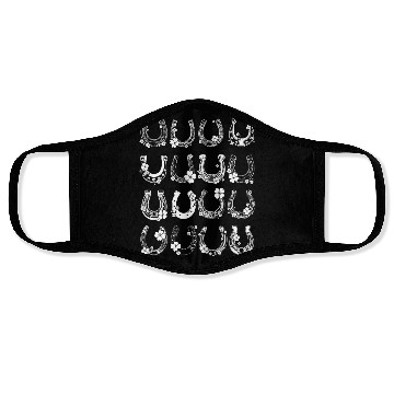 Discover Horse Shamrock Horseshoe Patrick s Day Leaf Lucky Face Masks