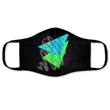 Discover 90's Neon Shapes Face Masks