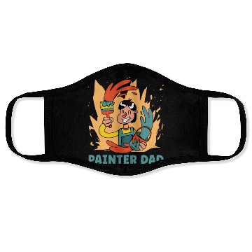 Discover Painter Painting Dad Face Masks