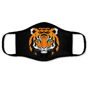 Discover Funny and Cute Comic Tiger Cartoon Face Masks