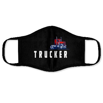Discover Husband Dad Trucker Legend Face Masks
