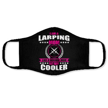 Discover Funny Larping Mom Face Masks