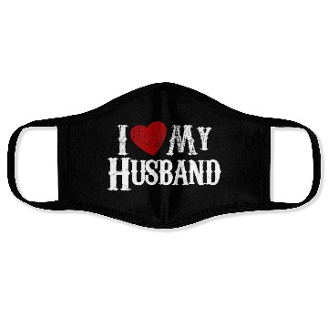 Discover I love my husband Face Masks