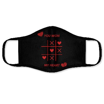 Discover You Won My Heart : X O Creative Game Face Masks