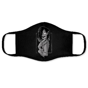 Discover Creepy scary monster looking Creepy scary monster Face Masks