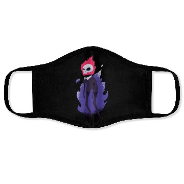 Discover Creepy skull face burning Creepy skull face burnin Face Masks