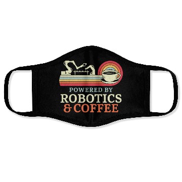 Discover Robot Robotics Engineer Coffee Face Masks