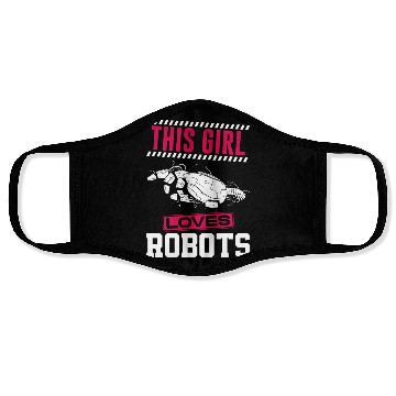 Discover Robot Robotics Engineer Girl This Face Masks