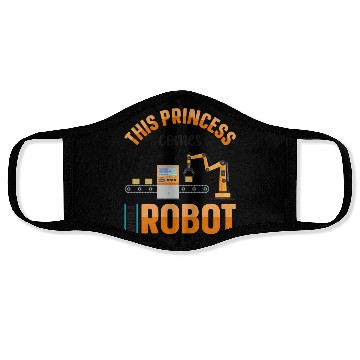 Discover Robot Robotics Engineer Female Face Masks