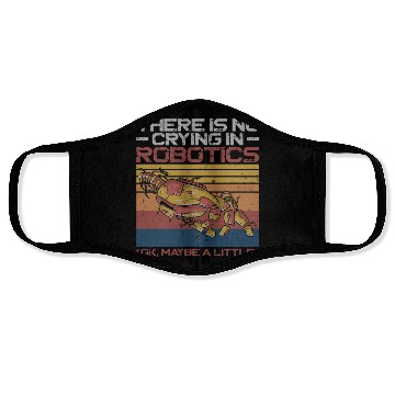 Discover Robot Robotics Engineer Retro Face Masks