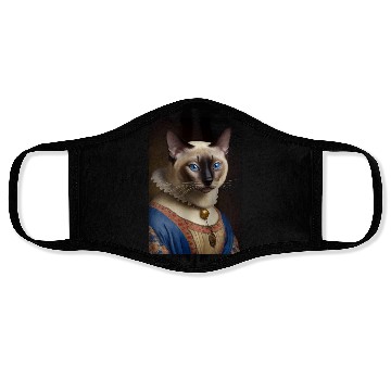 Discover Siamese Cat Breed Portrait Royal Renaissance Anima Face Masks